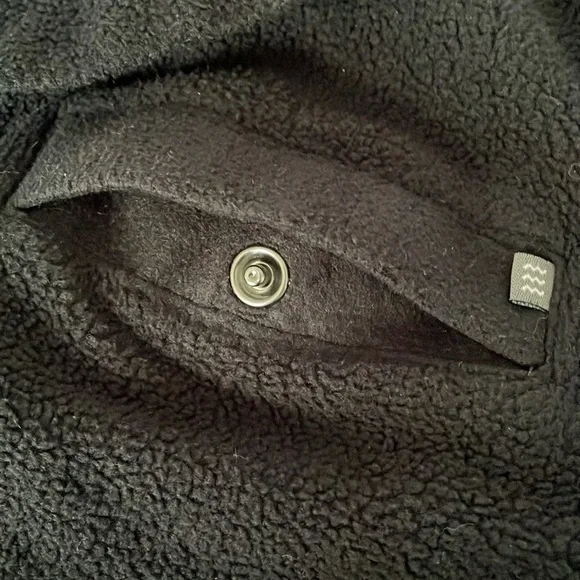 Free Fly Men’s Bamboo Polar Black Snap T Long Sleeve Fleece Pullover Size Large - Picture 5 of 10